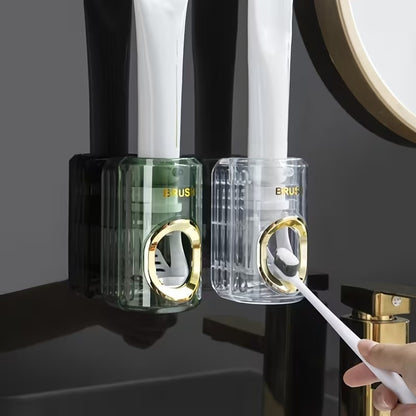 automatic toothpaste holder dispenser for bathroom sink