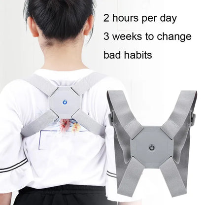 USB Rechargeable Smart Posture Corrector & Back Support Belt