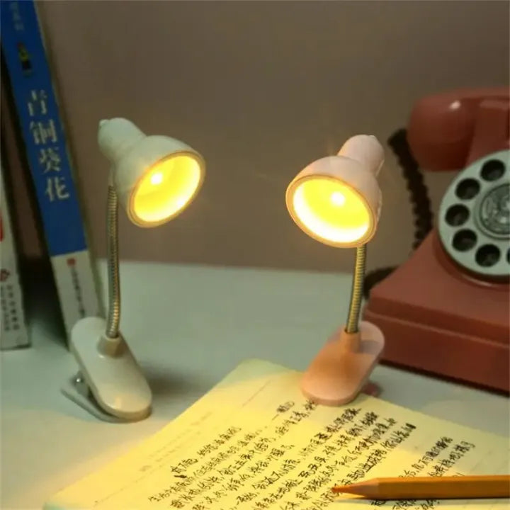 Mini Portable LED Clip Book Light for Reading