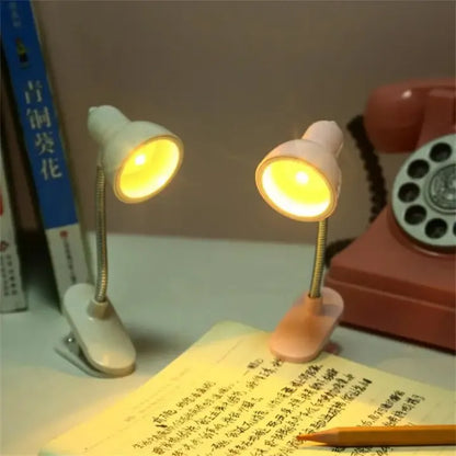 Mini Portable LED Clip Book Light for Reading
