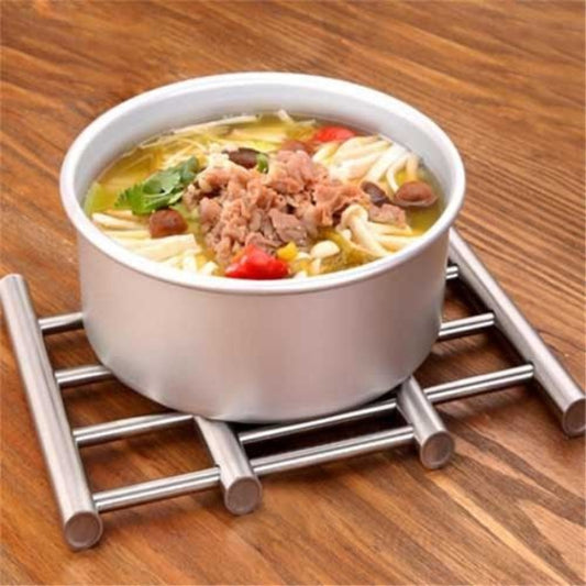 Expandable Stainless Steel Hot Pot Rack – Heat Mat