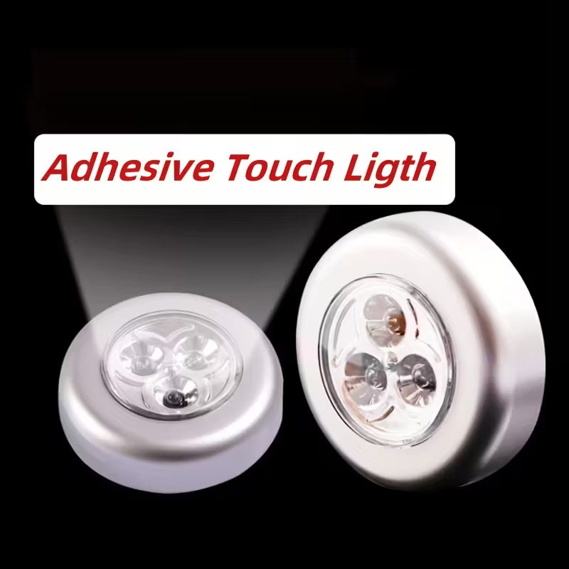 LED Tap Touch Light | Wireless Stick-On 3 LED Night Lamp for Kitchen, Closet & Home – Runstore.pk