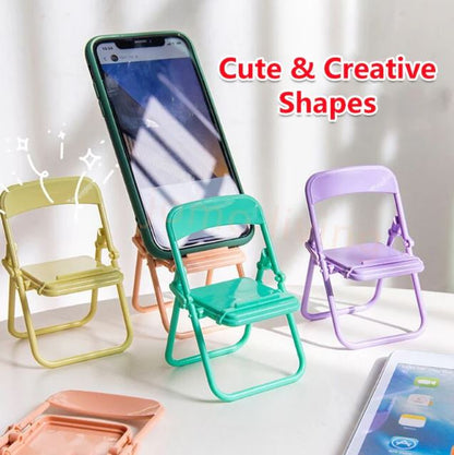 Cute Chair Shape Foldable Mobile Phone Holder Stand 1PC