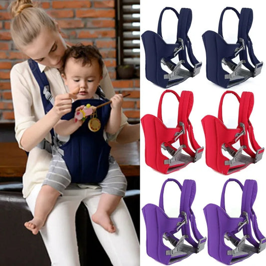 Baby Carrier with Double Adjustable Straps Breathable & Comfortable Sling Seat