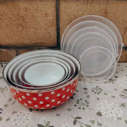 5Pcs Tam Cheeni Bowl Set with Lids – Random Colors