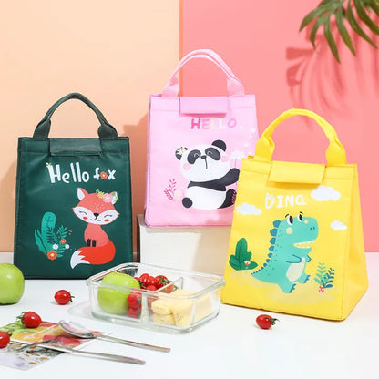 Leak-Proof Panda & Dinosaur Thermal Lunch Bag