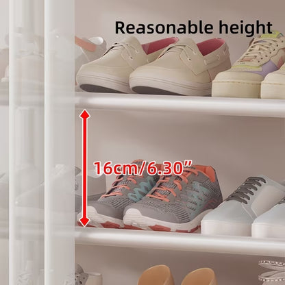 Dustproof Shoe Rack with Curtain | Multi-Layer Foldable Shoe Organizer – Runstore.pk