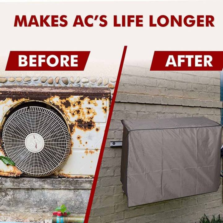 Rainproof Dustproof AC Cover Waterproof Heat-Resistant Protector (1-1.5 Ton)