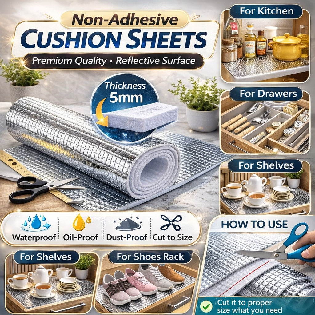 Kitchen Oil-Proof Cushion Sheet Waterproof 45×200cm | Multipurpose Cabinet & Counter Protection