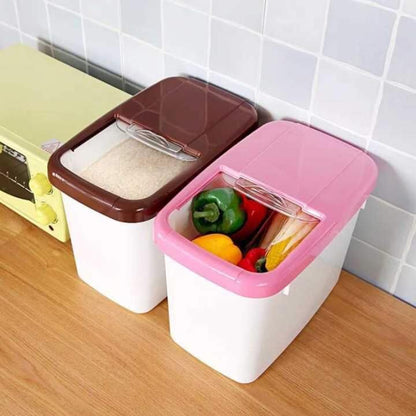 10Kg Airtight Rice Storage Container Bin Dispenser