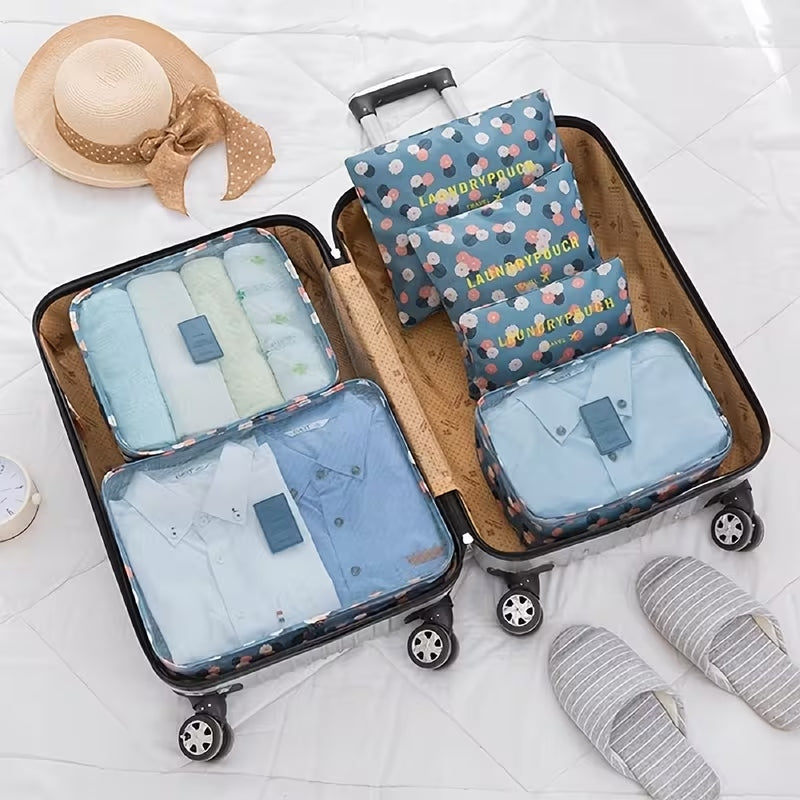 Waterproof 6 Pcs Travel Storage Bag Set | Packing Cubes Luggage Organizer – Runstore.pk