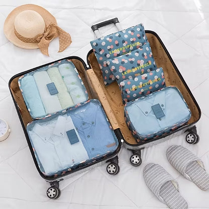 Waterproof 6 Pcs Travel Storage Bag Set | Packing Cubes Luggage Organizer – Runstore.pk