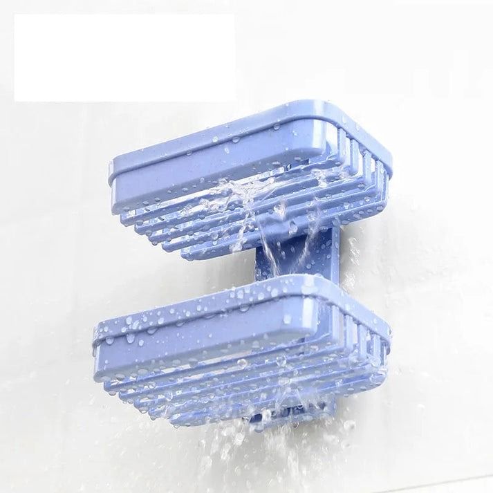 Wall-Mounted Double Layer Soap Dish Holder