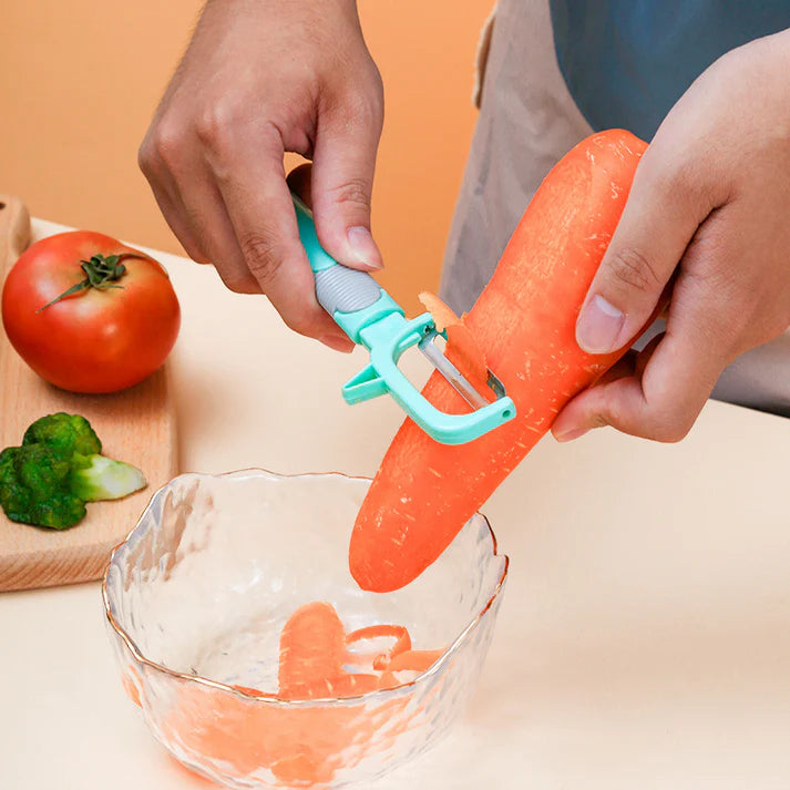 Pack of 2 Stainless Steel Knife & Peeler Set for Kitchen