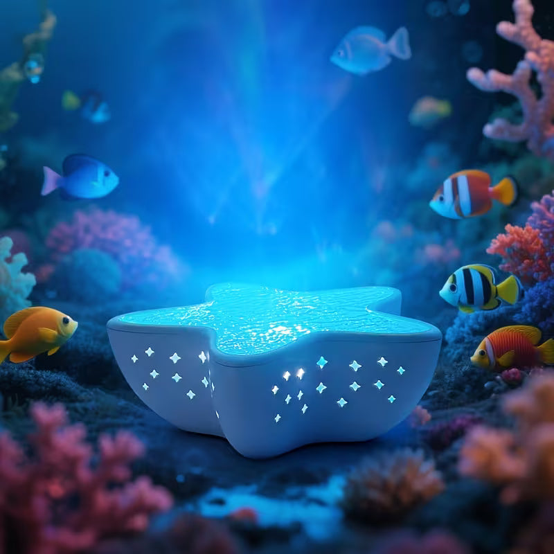 Starfish Ripple Atmosphere Lamp Northern Lights Projector Night Light