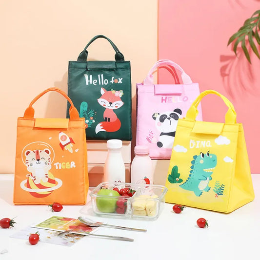 Leak-Proof Panda & Dinosaur Thermal Lunch Bag
