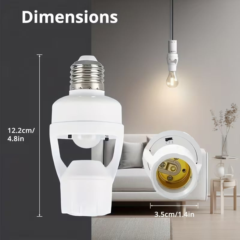 E27 PIR Motion Sensor Lamp Bulb Holder | Automatic Light ON/OFF Smart Socket
