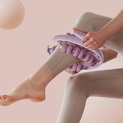 26-Wheel Yoga Massage Roller | Adjustable Leg, Arm, Neck & Thigh Muscle Massager for Fitness Recovery