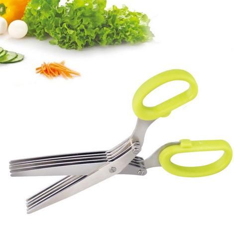 5-Layer Stainless Steel Herb & Vegetable Scissors