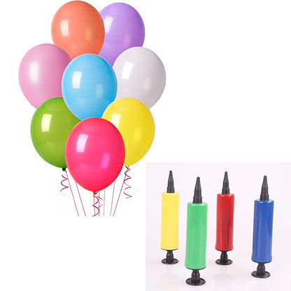 Party Accessories Manual Hand Portable Balloon Air Pump - Plastic - 1Pc