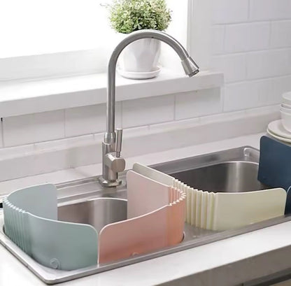 foldable kitchen sink splash guard for dishwashing