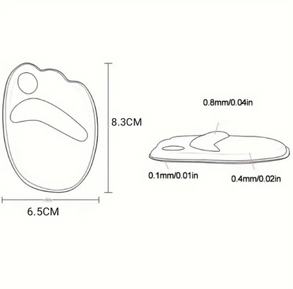 Forefoot Cushion Pads for Loose Shoes Pain Relief Insoles - 1 Pair