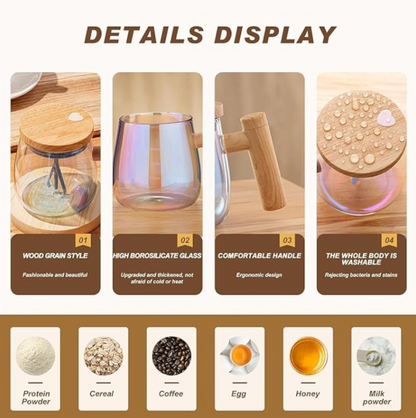 Rechargeable Self-Stirring Coffee Mug Electric Mixing Cup 400ml