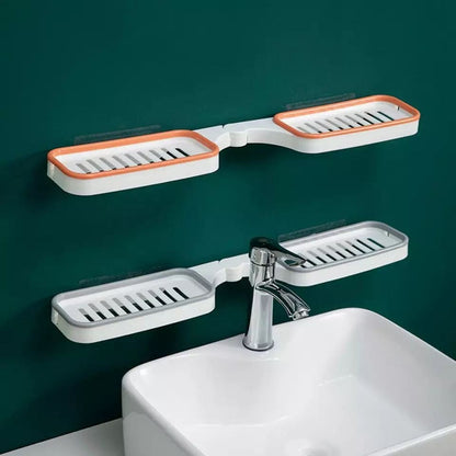 Double Sided Wall-Mounted Shampoo Storage Rack