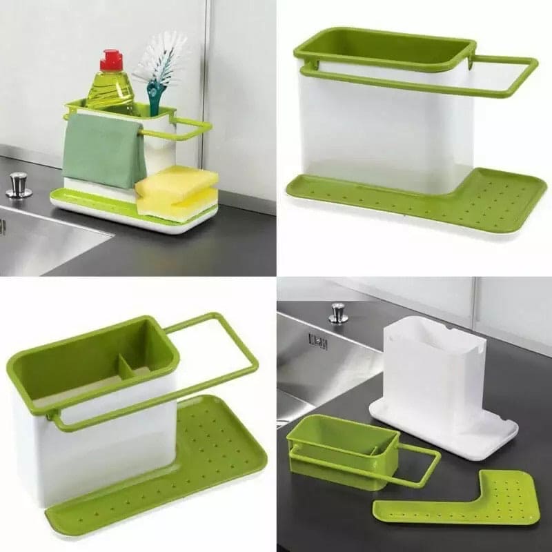 Multifunctional Sponge and Wash Cloth Shelf Organizer