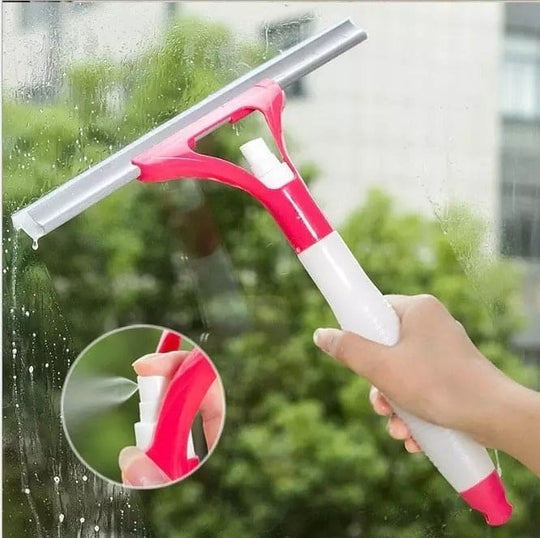 2-in-1 Window Cleaner with Spray Bottle | Glass Wiper & Squeegee – Runstore.pk