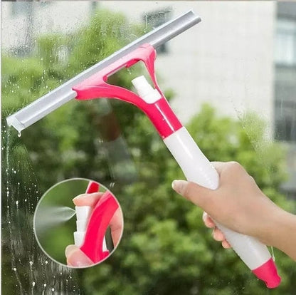 2-in-1 Window Cleaner with Spray Bottle | Glass Wiper & Squeegee – Runstore.pk