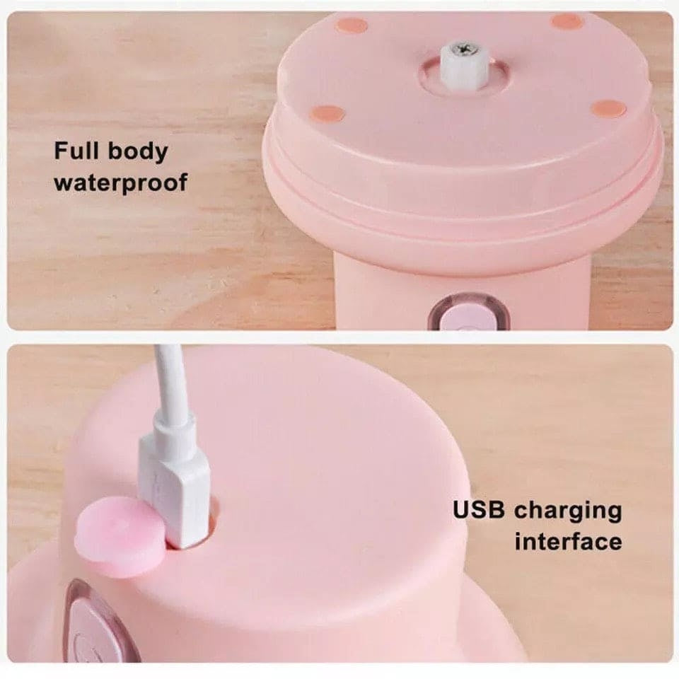 USB Rechargeable Mini Electric Chopper (100ml + 250ml Double Cup) | Portable Vegetable, Meat & Fruit Cutter