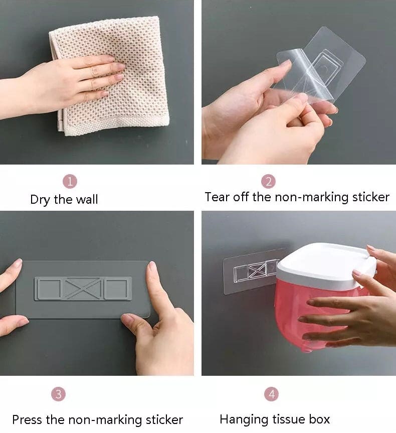Wall Mounted Waterproof Tissue Holder Box