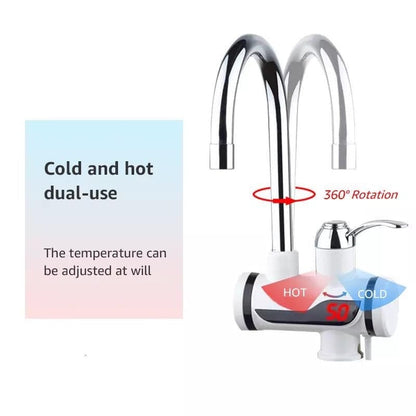 Instant Electric Hot Water Heater Faucet with LED Display | Fast Heating Kitchen Tap – Runstore.pk