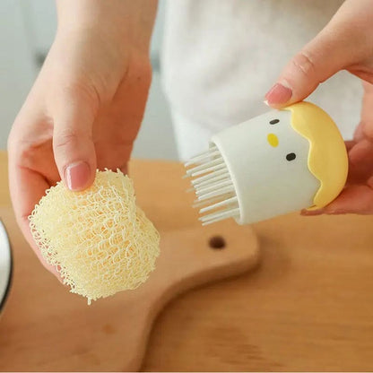 Cute Eggshell Kitchen Dish Cleaning Brush