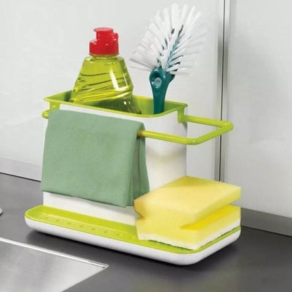 Multifunctional Sponge and Wash Cloth Shelf Organizer