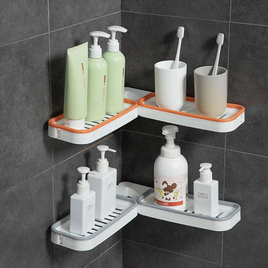 Double Sided Wall-Mounted Shampoo Storage Rack