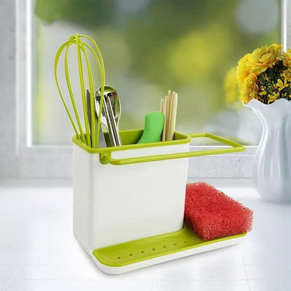 Multifunctional Sponge and Wash Cloth Shelf Organizer
