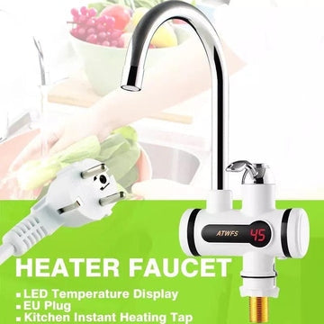 Instant Electric Hot Water Heater Faucet with LED Display | Fast Heating Kitchen Tap – Runstore.pk