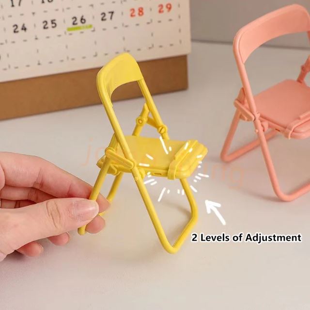 Cute Chair Shape Foldable Mobile Phone Holder Stand 1PC