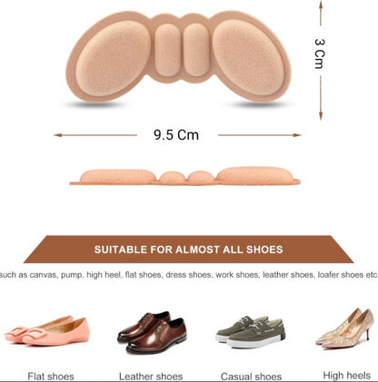 Heel Cushion Pads Pain Relief Anti-Wear Shoe Inserts - 1 Pair