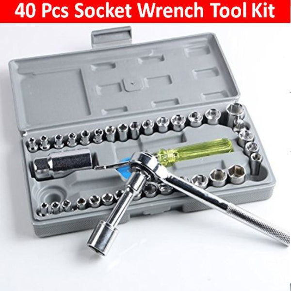 Stainless Steel AIWA 40 Pcs Tool Kit Socket Wrench Set