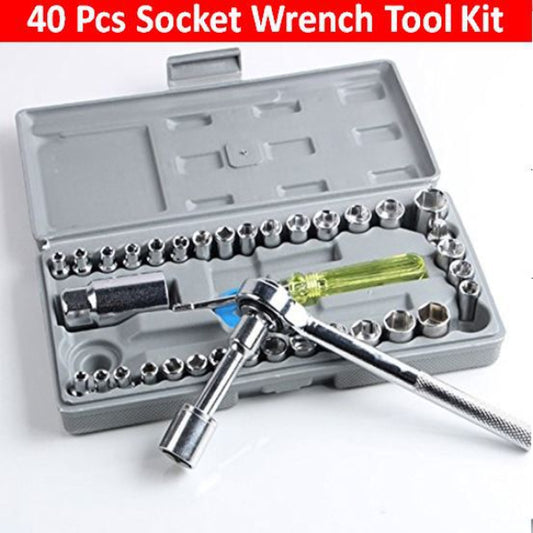 Stainless Steel AIWA 40 Pcs Tool Kit Socket Wrench Set