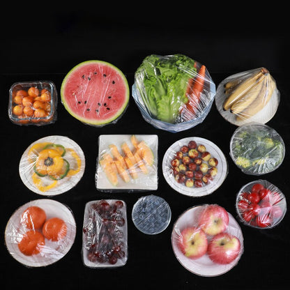 100Pcs Transparent Disposable Food Cover