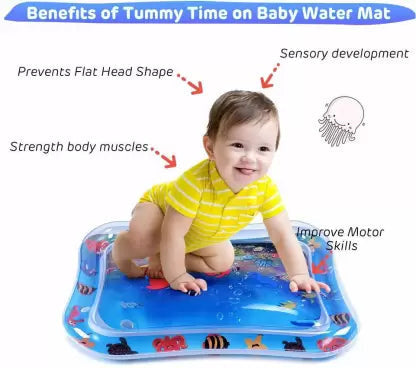 Inflatable Baby Water Play Mat – Sensory Crawling Activity Playmat for Infants & Toddlers