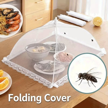 large foldable mesh food cover for kitchen and dining table
