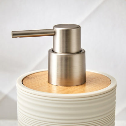 Heavy Quality Modern Striped Plastic Soap Dispenser for Bathroom & Kitchen