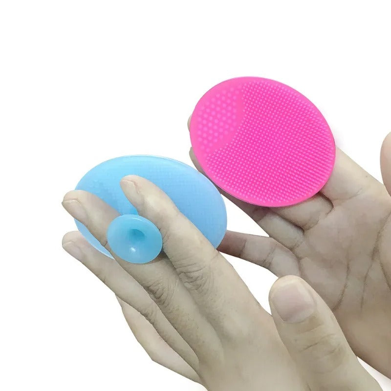 Silicone Baby Shampoo Brush Soft Hair Washing Massage Brush - 1Pc