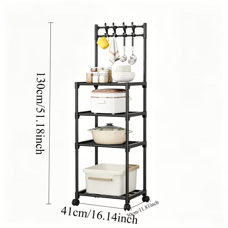 mobile bathroom organizer shelf for toiletries