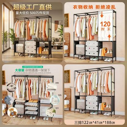 multifunction dustproof coat rack and shoe rack